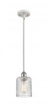 Innovation Lighting 516-1S-WPC-G112C-5CL - Cobbleskill - 1 Light - 5 inch - White Polished Chrome - Mini Pendant