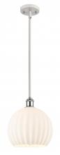 Innovation Lighting 516-1S-WPC-G1217-10WV - White Venetian - 1 Light - 10 inch - White Polished Chrome - Mini Pendant