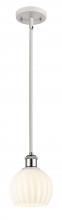 Innovation Lighting 516-1S-WPC-G1217-6WV - White Venetian - 1 Light - 6 inch - White Polished Chrome - Mini Pendant