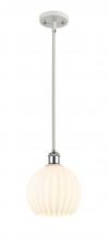 Innovation Lighting 516-1S-WPC-G1217-8WV - White Venetian - 1 Light - 8 inch - White Polished Chrome - Mini Pendant