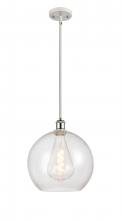 Innovation Lighting 516-1S-WPC-G124-12-LED - Athens - 1 Light - 12 inch - White Polished Chrome - Mini Pendant