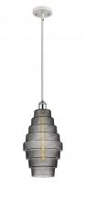 Innovation Lighting 516-1S-WPC-G673-8-LED - Cascade - 1 Light - 8 inch - White Polished Chrome - Mini Pendant