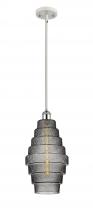 Innovations Lighting 516-1S-WPC-G673-8 - Cascade - 1 Light - 8 inch - White Polished Chrome - Mini Pendant