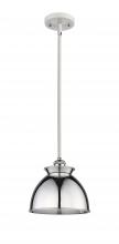 Innovations Lighting 516-1S-WPC-M14-PC - Adirondack - 1 Light - 8 inch - White Polished Chrome - Multi Pendant