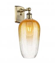 Innovation Lighting 516-1W-AB-G484-7AM - Brookhaven Flute - 1 Light - 7 inch - Antique Brass - Sconce