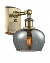 Innovations Lighting 516-1W-AB-G93 - Fenton - 1 Light - 7 inch - Antique Brass - Sconce