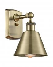 Innovation Lighting 516-1W-AB-M8 - Smithfield - 1 Light - 7 inch - Antique Brass - Sconce