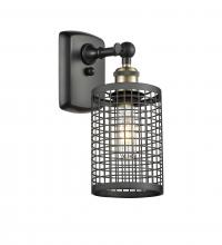 Innovation Lighting 516-1W-BAB-M18-BK - Nestbrook - 1 Light - 5 inch - Black Antique Brass - Sconce