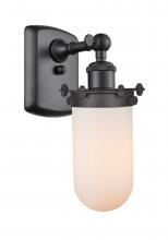 Innovations Lighting 516-1W-BK-CE231-W - Kingsbury - 1 Light - 4 inch - Matte Black - Sconce