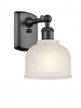 Innovation Lighting 516-1W-BK-G411-LED - Dayton - 1 Light - 6 inch - Matte Black - Sconce