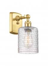 Innovation Lighting 516-1W-SG-G112C-5CL - Cobbleskill - 1 Light - 5 inch - Satin Gold - Sconce