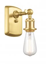 Innovations Lighting 516-1W-SG - Bare Bulb - 1 Light - 5 inch - Satin Gold - Sconce