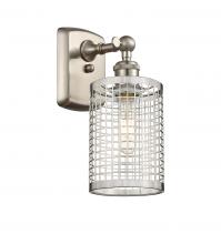 Innovation Lighting 516-1W-SN-M18-SN - Nestbrook - 1 Light - 5 inch - Satin Nickel - Sconce