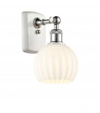 Innovation Lighting 516-1W-WPC-G1217-6WV - White Venetian - 1 Light - 6 inch - White Polished Chrome - Sconce