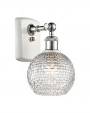 Innovations Lighting 516-1W-WPC-G122C-6CL - Athens - 1 Light - 6 inch - White Polished Chrome - Sconce