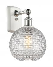 Innovations Lighting 516-1W-WPC-G122C-8CL - Athens - 1 Light - 8 inch - White Polished Chrome - Sconce