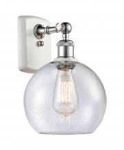 Innovations Lighting 516-1W-WPC-G124 - Athens - 1 Light - 8 inch - White Polished Chrome - Sconce