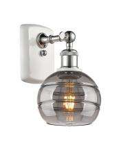Innovations Lighting 516-1W-WPC-G556-6SM - Rochester - 1 Light - 6 inch - White Polished Chrome - Sconce