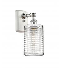Innovation Lighting 516-1W-WPC-M18-PC - Nestbrook - 1 Light - 5 inch - White Polished Chrome - Sconce