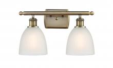 Innovations Lighting 516-2W-AB-G381 - Castile - 2 Light - 16 inch - Antique Brass - Bath Vanity Light