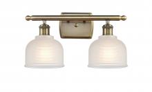 Innovation Lighting 516-2W-AB-G411-LED - Dayton - 2 Light - 16 inch - Antique Brass - Bath Vanity Light