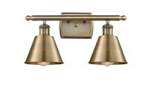 Innovation Lighting 516-2W-AB-M8 - Smithfield - 2 Light - 17 inch - Antique Brass - Bath Vanity Light