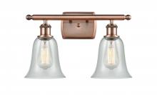 Innovation Lighting 516-2W-AC-G2812-LED - Hanover - 2 Light - 16 inch - Antique Copper - Bath Vanity Light