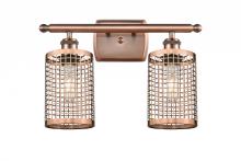 Innovation Lighting 516-2W-AC-M18-AC - Nestbrook - 2 Light - 15 inch - Antique Copper - Bath Vanity Light