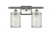 Innovation Lighting 516-2W-SN-M18-SN - Nestbrook - 2 Light - 15 inch - Satin Nickel - Bath Vanity Light