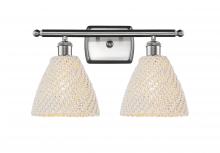 Innovation Lighting 516-2W-SN-NBD-75-NAT - Bristol Natural - 2 Light - 18 inch - Brushed Satin Nickel - Bath Vanity Light