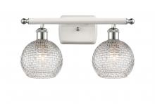 Innovation Lighting 516-2W-WPC-G122C-6CL - Athens - 2 Light - 16 inch - White Polished Chrome - Bath Vanity Light
