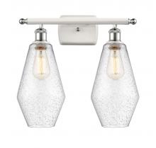 Innovation Lighting 516-2W-WPC-G654-7 - Cindyrella - 2 Light - 17 inch - White Polished Chrome - Bath Vanity Light