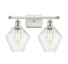 Innovation Lighting 516-2W-WPC-G654-8 - Cindyrella - 2 Light - 18 inch - White Polished Chrome - Bath Vanity Light