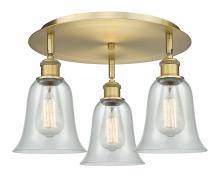 Innovation Lighting 516-3C-BB-G2812 - Hanover - 3 Light - 18 inch - Brushed Brass - Flush Mount