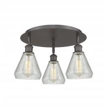 Innovation Lighting 516-3C-OB-G275 - Conesus - 3 Light - 18 inch - Oil Rubbed Bronze - Flush Mount