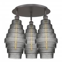 Innovation Lighting 516-3C-OB-G673-8 - Cascade - 3 Light - 20 inch - Oil Rubbed Bronze - Flush Mount