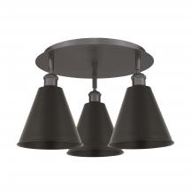 Innovation Lighting 516-3C-OB-MBC-8-OB - Berkshire - 3 Light - 20 inch - Oil Rubbed Bronze - Flush Mount