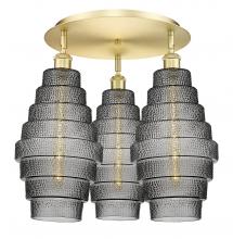 Innovation Lighting 516-3C-SG-G673-8 - Cascade - 3 Light - 20 inch - Satin Gold - Flush Mount