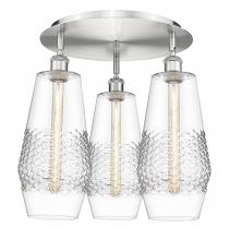 Innovation Lighting 516-3C-SN-G682-7 - Windham - 3 Light - 19 inch - Satin Nickel - Flush Mount