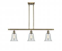 Innovations Lighting 516-3I-AB-G2812-LED - Hanover - 3 Light - 36 inch - Antique Brass - Cord hung - Island Light