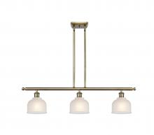Innovation Lighting 516-3I-AB-G411 - Dayton - 3 Light - 36 inch - Antique Brass - Cord hung - Island Light
