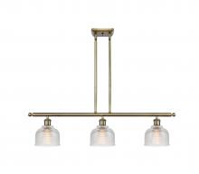 Innovation Lighting 516-3I-AB-G412-LED - Dayton - 3 Light - 36 inch - Antique Brass - Cord hung - Island Light