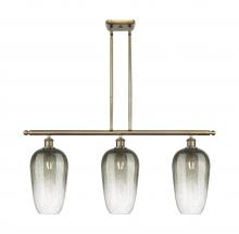 Innovation Lighting 516-3I-AB-G484-7SL - Brookhaven Flute - 3 Light - 36 inch - Antique Brass - Stem Hung - Island Light