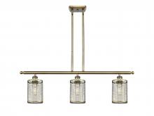 Innovation Lighting 516-3I-AB-M18-AB - Nestbrook - 3 Light - 36 inch - Antique Brass - Multi Pendant