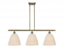 Innovation Lighting 516-3I-AB-NBD-9-NAT - Bristol Natural - 3 Light - 36 inch - Antique Brass - Stem Hung - Island Light