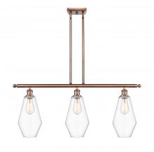Innovation Lighting 516-3I-AC-G652-7 - Cindyrella - 3 Light - 36 inch - Antique Copper - Cord hung - Island Light