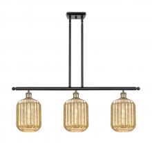 Innovation Lighting 516-3I-BAB-G460-7ME - Preston Cylinder - 3 Light - 36 inch - Black Antique Brass - Stem Hung - Island Light