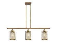 Innovation Lighting 516-3I-BB-M18-BB - Nestbrook - 3 Light - 36 inch - Brushed Brass - Multi Pendant