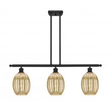 Innovation Lighting 516-3I-BK-G459-6ME - Preston Bulb - 3 Light - 36 inch - Matte Black - Stem Hung - Island Light