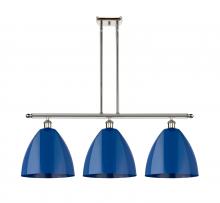 Innovation Lighting 516-3I-PN-MBD-12-BL - Plymouth - 3 Light - 39 inch - Polished Nickel - Cord hung - Island Light